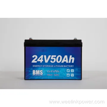 OEM LiFePO4 24V Solar Battery 50ah Rechargeable Batteries